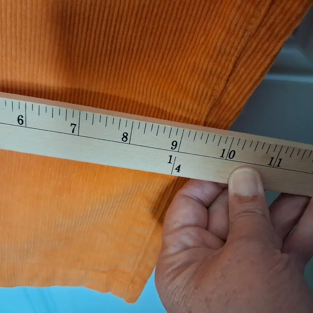 IZOD Golf Corduroy Pants 36 X 32 Tennessee Orange Chino Flat Front Straight Leg